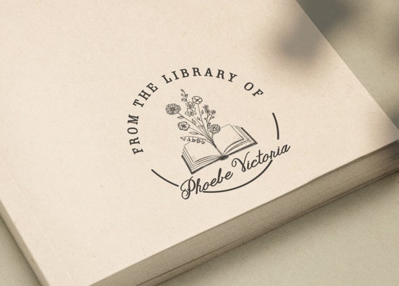 Book Stamp From The Library Of Your Name – sealingwaxstamp