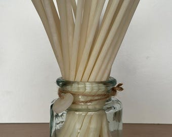 White Beeswax Taper Candles  – Natural Honey Scent, Ritual Candles