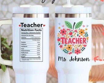 Teacher Tumbler Personalized Teacher Gift Custom Teacher Cup Dance Teacher Gift Daycare Teacher Cup Student Teacher Gift