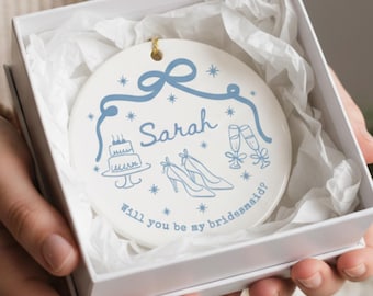 Bridesmaid Ornament Custom Bridesmaid Christmas Ornament Gift for Bridesmaid Proposal Ornament Gifts for Bridesmaids Ornament Keepsake