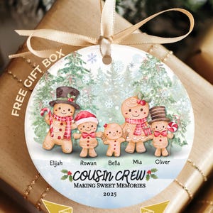 Custom Cousin Ornament, Personalized Cousin Christmas Ornament Gift for Cousin Gifts for Cousin Best Friend Cousins Keepsake Ornament