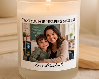 Special Education Teacher Candle SPED Paraeducator Gift Classroom Aide Appreciation Thank You End of Year Christmas Back to School