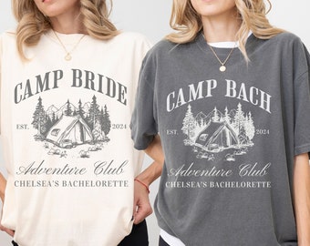 Camp Bachelorette Shirt Camp Themed Bachelorette Hiking Bachelorette Camp Bachelorette Party Shirts Last Trail Before the Veil Personalized
