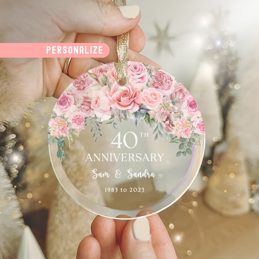 40th Anniversary Gift for Parents 40th Wedding Anniversary Gifts for Couples Husband Wife Gift