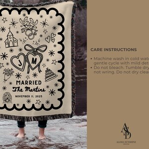 woven blanket wedding gift