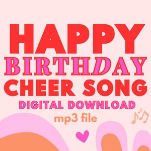 Birthday Song MP3, Happy Birthday Music Gift, Digital Download, Birthday Wishes, Fun Party Song, Unique Gift for Him, Her, Kids & Adults