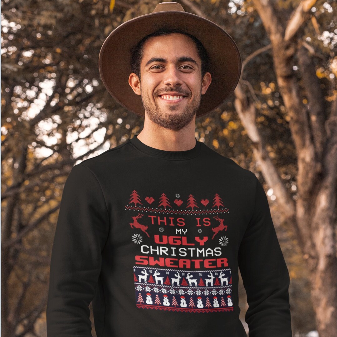 Ugly Christmas Sweater Funny Men Tacky Ugly Sweater - Etsy Ugly Christmas Sweater Funny Men Tacky Ugly Sweater - Etsy