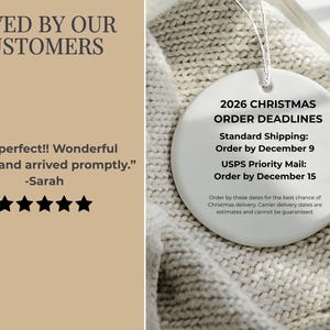 Baby Boy Ornament Personalized Ceramic Keepsake Gift New Baby Boy Christmas Newborn Boy Xmas Gift Baby Shower Grandson Present First 1st image 8