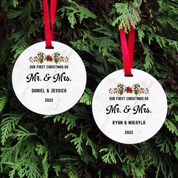 Mr & 2024 mrs ornament