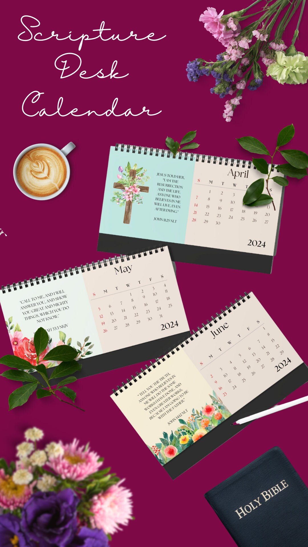 Christian Desk Calendar 2024 Office Monthly Flip Calendar Floral Scripture Desk Calendar Coworker Friend Gift - Etsy Christian Desk Calendar 2024 Office Monthly Flip Calendar Floral Scripture Desk Calendar Coworker Friend Gift - Etsy