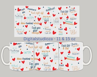 Lustiges Schimpfwort-Becher-Verpackungs-Erwachsen-Humorgeschenk (11 & 15 oz PNG)