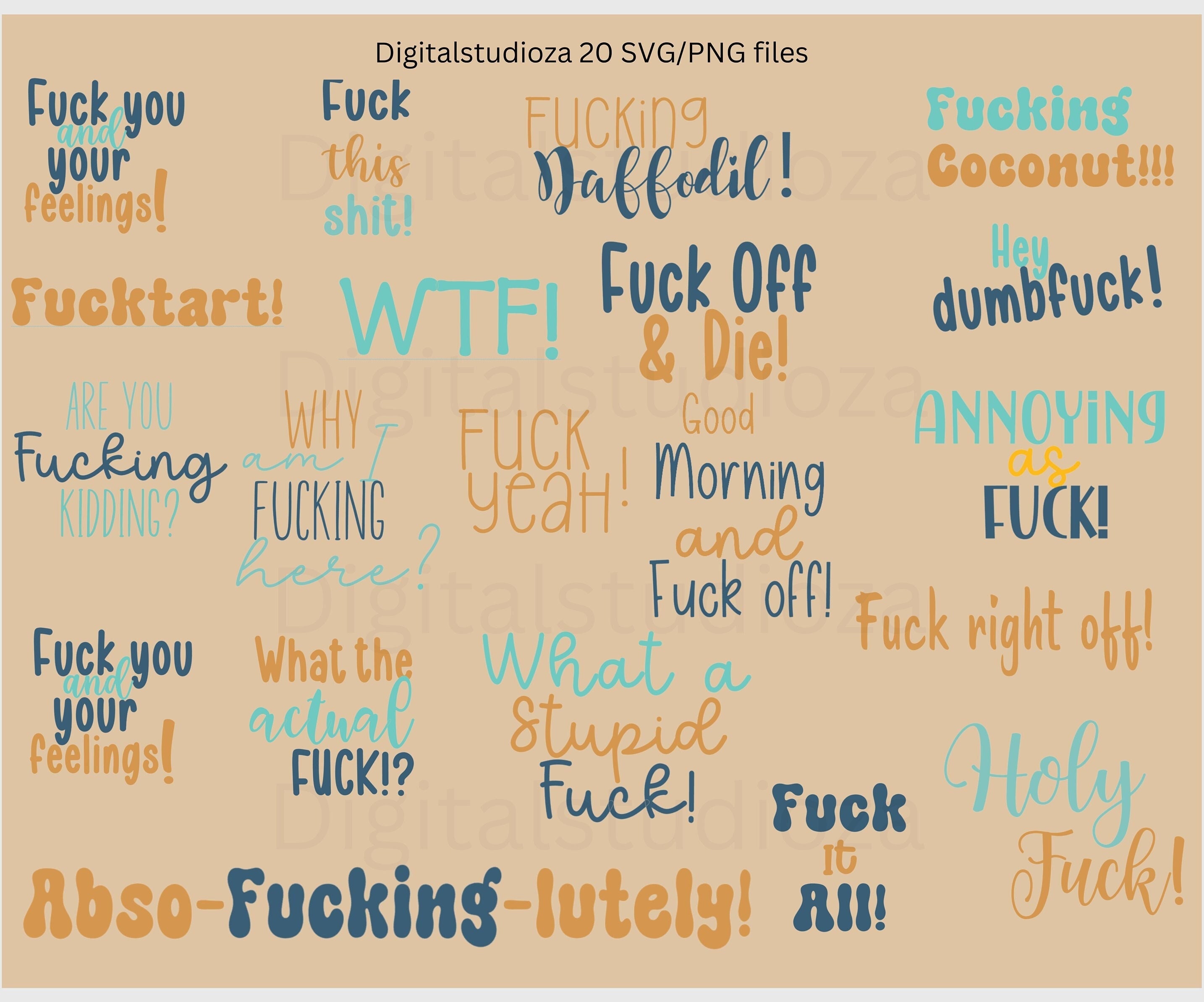 Black & Gold Welcome to the Fuckery Quotes Sticker Book / Digital Stickers  / Swearing and Sarcasm / Swearing Stickers / Quote Stickers 