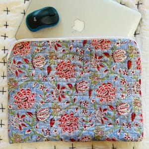 Personalized MacBook Air 13 Case/Cotton Quilted MacBook Bag/Laptop Case/Laptop Sleeve/Laptop Cover/Laptop Protector/Laptop Bag/Laptop Pouch