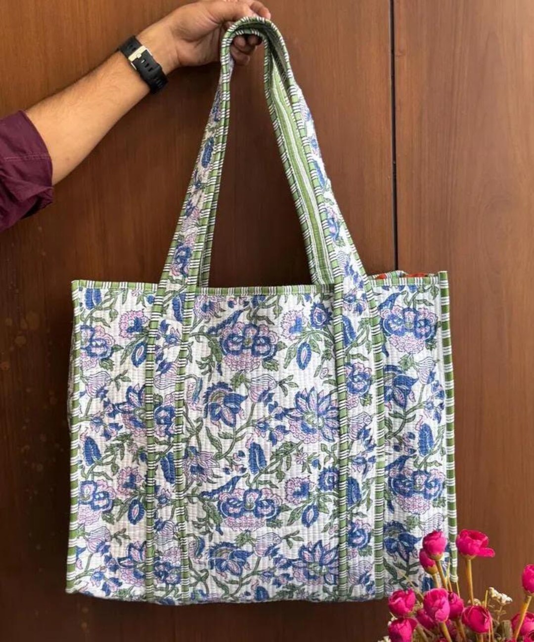 RANDOM BLOCK TOTE BAG