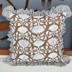 100% Cotton Pillow Cover | Soft & Durable Decorative Cushion Case | Handmade/Eco-Friendly/Washable Sustainable Bedding Pillow | Cushion Case