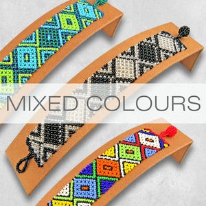 Beaded loom Bracelet American Bracelet seed bead Bracelet, African loom Bracelet, Romanian African jewelry Mexican Bracelet, wrist band