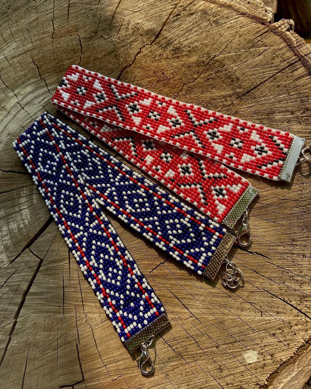 African Beaded loom Bracelet,American Bracelet, seed bead Bracelet