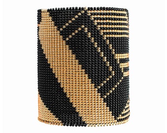 Pulsera de telar con cuentas africanas, pulsera americana, pulsera de cuentas de semillas, pulsera de telar, pulsera mexicana de joyería africana rumana, muñequera