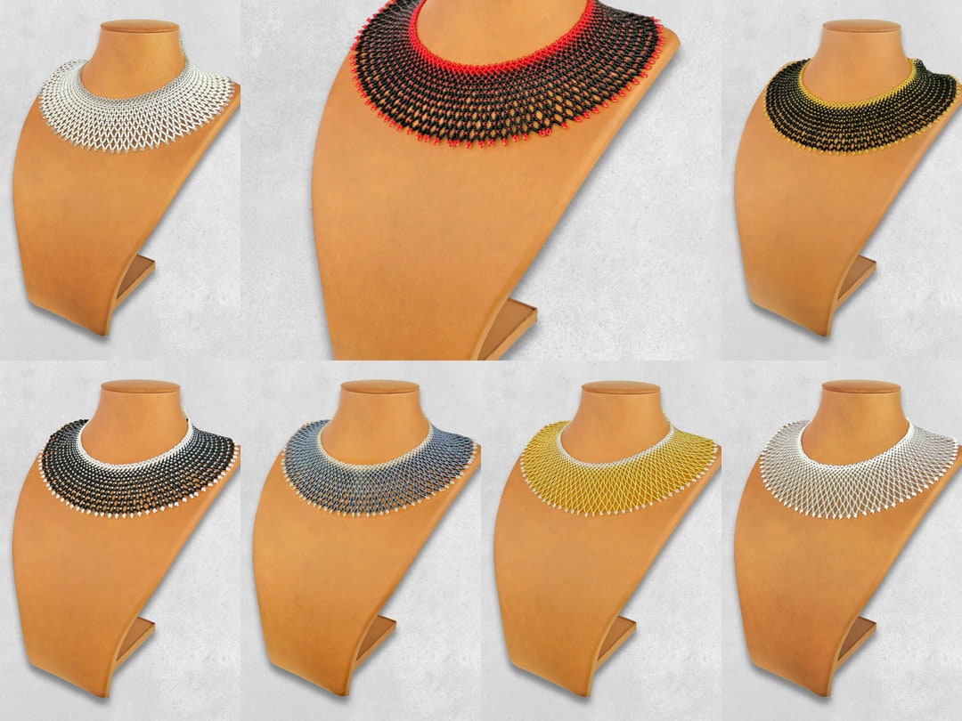 Zulu Necklace African Maasai Handmade Beaded Choker Necklace |chunky ...