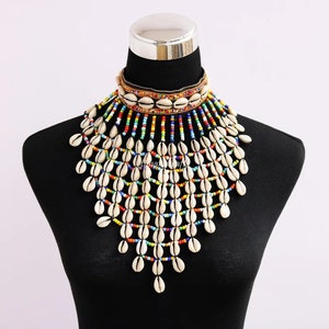 African Maasai Handmade Beaded Choker Necklace |Chunky|Ethnic|Tribal |Multi color Necklace |Unique |African Woman Necklace |OneSize Fits All