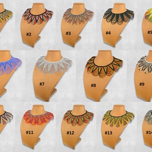 African Maasai Handmade Beaded Choker Necklace |Chunky|Ethnic|Tribal |Gold&Black Necklace |Unique |African Woman Necklace |One Size Fits All