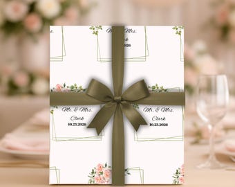 Personligt bröllopspresentpapper: Elegant present till möhippa
