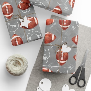 Football Gift Wrapping Paper: Vibrant Sports Fan Gift Wrap