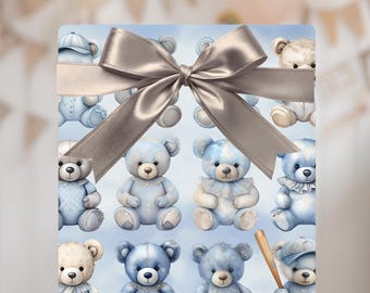 Vintage Teddy Bear Wrapping Paper