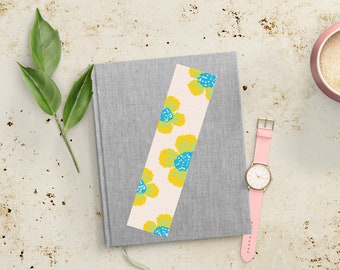 Cross Stitch Bookmark Pattern Flowers PDF Printable Summer Vibes Flowers Minimalist Design Floral