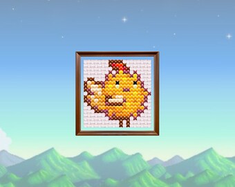 Stardew Valley Cross Stitch Pattern: SMAPI Mascot (Digital Download)