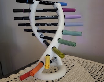 DNA Pen/Pencil/Marker Holder - 3D Print - Digital Files Only