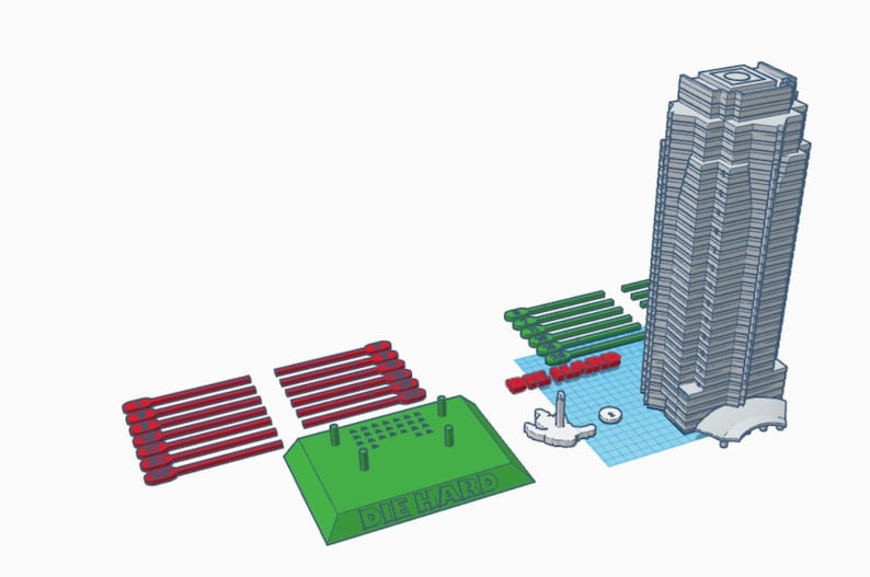 Die Hard Nakatomi Plaza Advent Christmas Countdown Calendar 3D Print Digital Only STL Files image 4