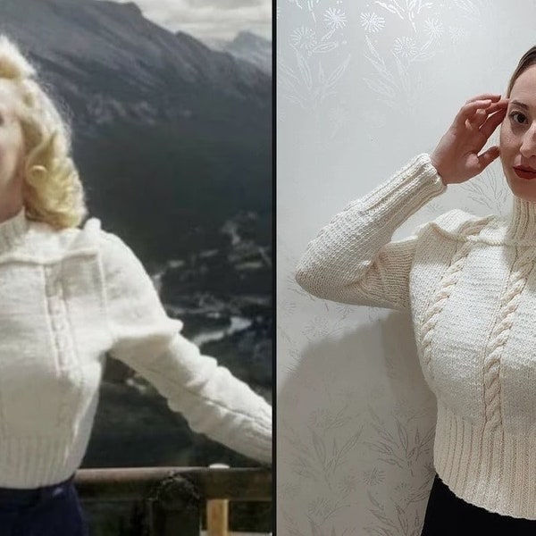 Marilyn Monroe Pullover Replik, Damen Pullover, Damengeschenk. Mama Geschenk. Tochter Geschenk. Liebhaber Geschenk. bestes Geschenk. Geburtstagsgeschenk. Weihnachtsgeschenk.