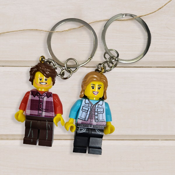 Custom Legos Keychain Etsy