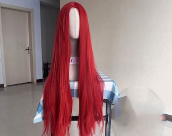 Sally Wig cosplay: Costume, Long Red Wig