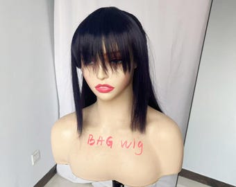 Peluca Iori Utahime: Azul oscuro morado, peluca sintética para cosplay.