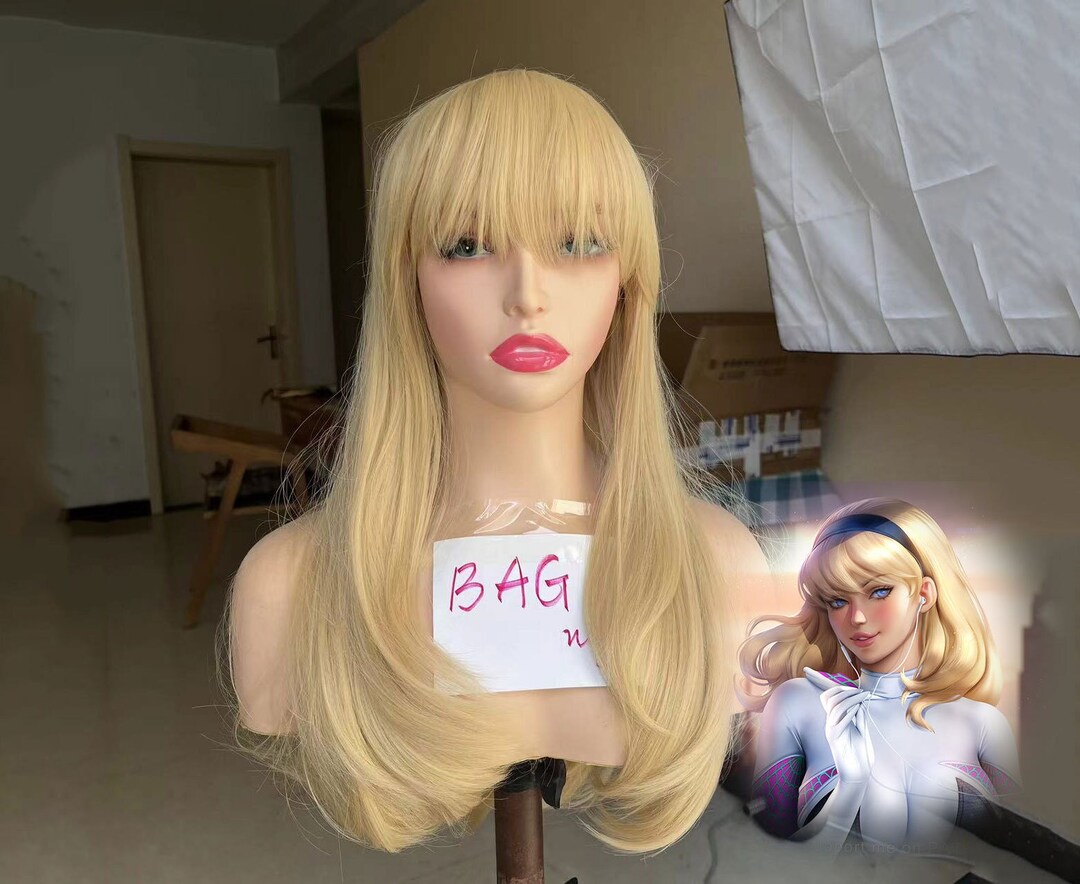 Wig Gwen Stacy Wig Synthetic Wig Cosplay Wig Costume Wig Long Etsy