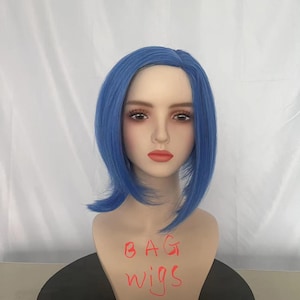 Blue Sadness Wig Etsy
