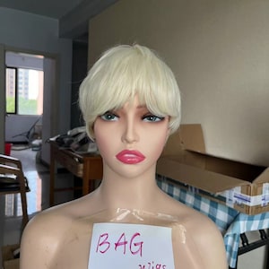 Wig Cosplay Wig Draco Malfoy wig Costume Wig short blonde wig for men women Heat Resistant Synthetic Hair wig
