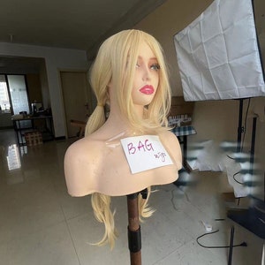Wig cosplay wig Sucker Punch Wig BabyDoll wig Synthetic Wig Cosplay Wig Costume Wig long blonde wavy wig with bangs for women girls