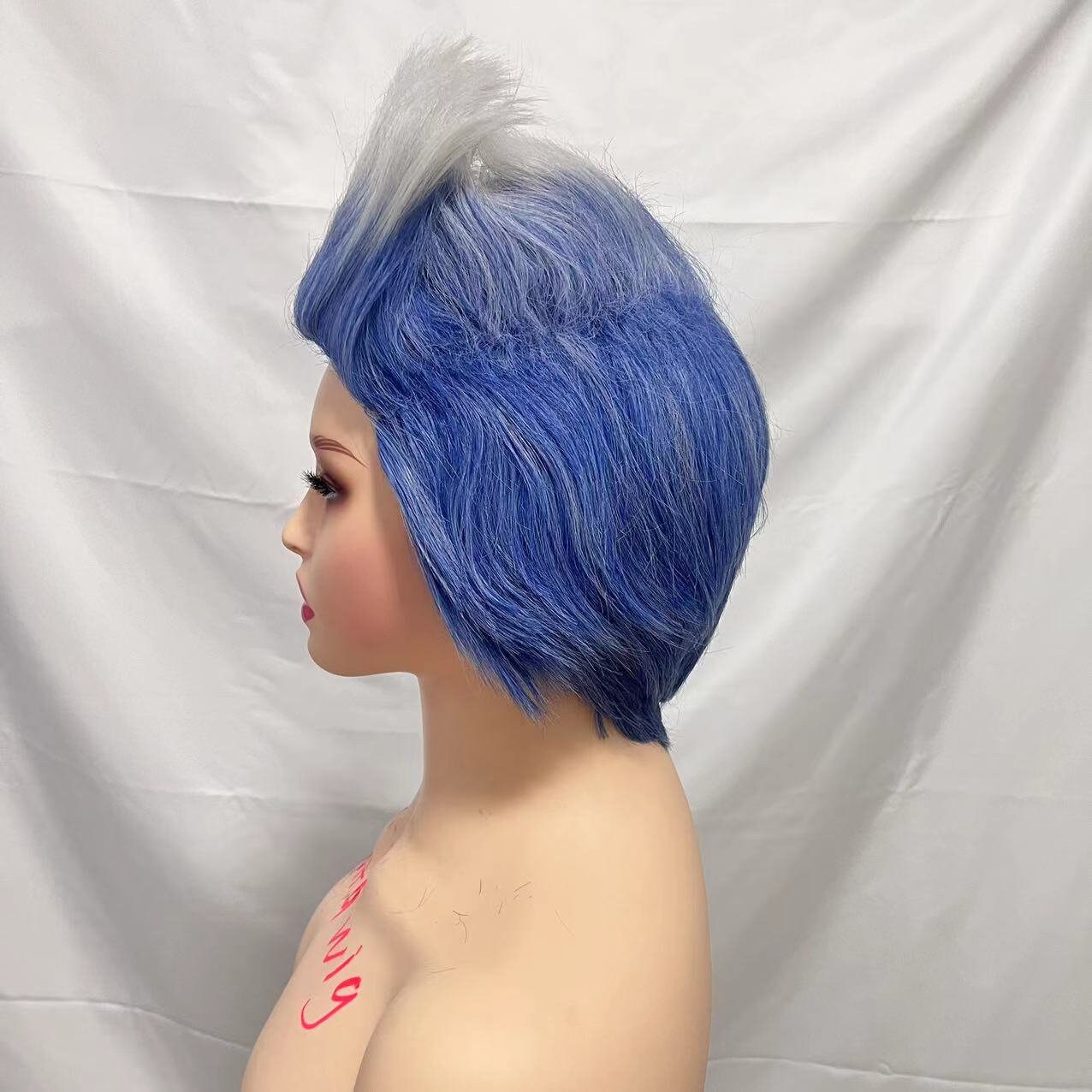 Wig Cosplay Wig Hades Hercules Wig Short Blue Wig Halloween Wig Costume Wig for Women Synthetic Wig Etsy Canada