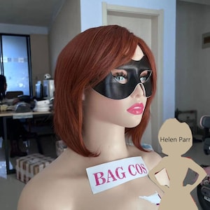 Elastigirl Perücke: Helen Parr Cosplay, Brown Bob, Super Mom Kostüm Perücke