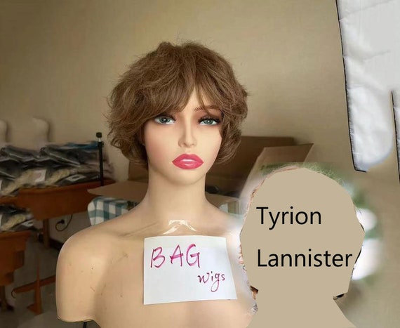 Wig Tyrion Lannister Wig Cosplay Wig Costume Wig Brown Short Wavy Curly Wig Halloween Costume Party Wig for Man Women Etsy UK
