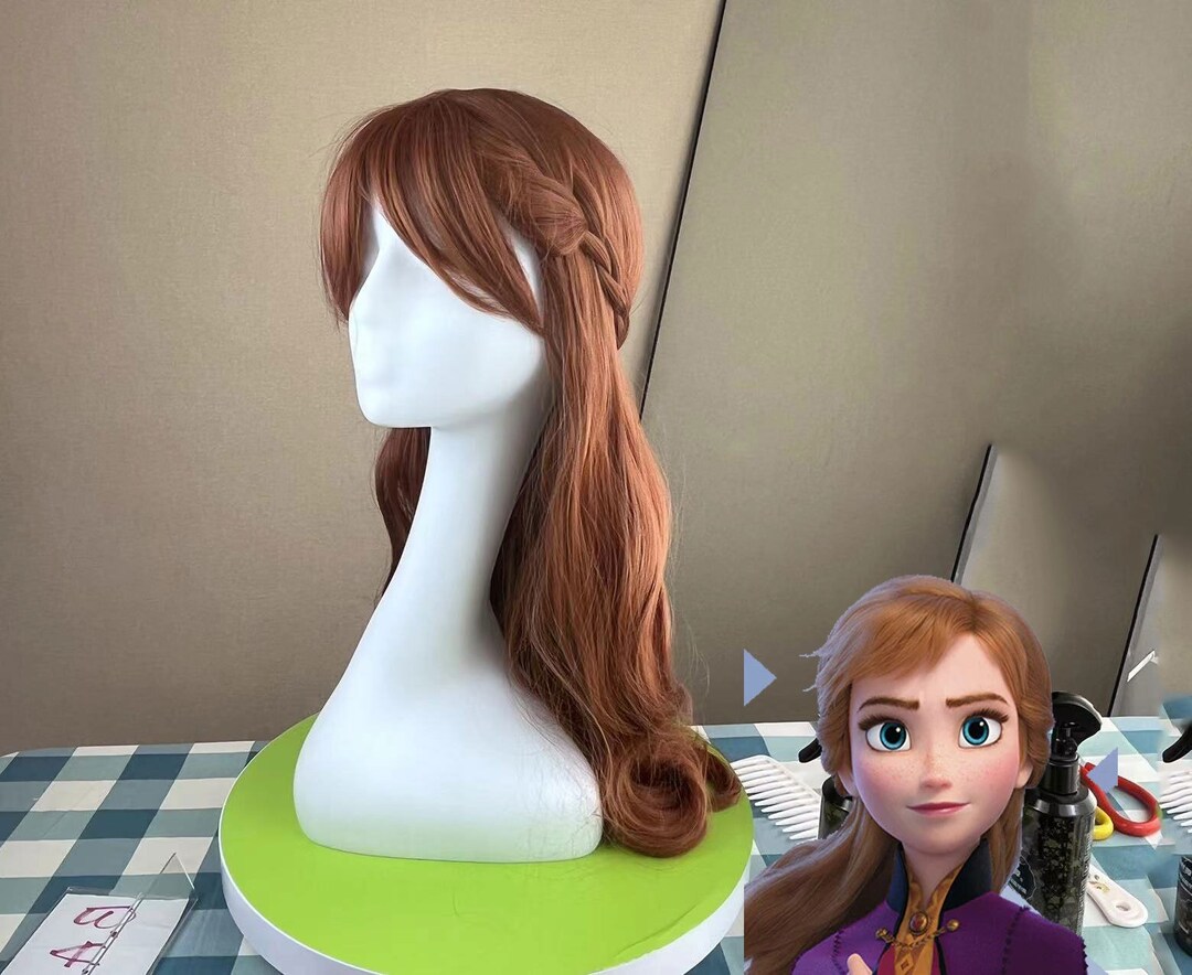 Wigs Princess Anna Wigs Cosplay Wigs Synthetic Costume Wigs Etsy