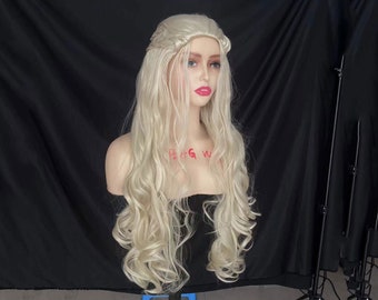 Cosplay Wig: Braided Blonde Synthetic Costume Wig