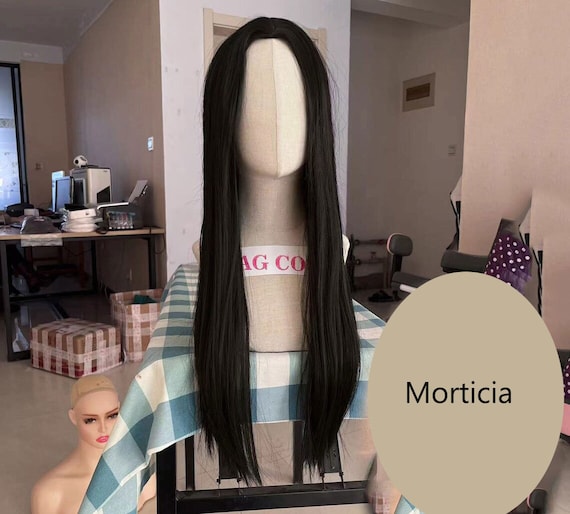 Long black wig fancy dress online