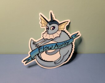 Wegvloeien Sticker