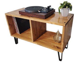 Vinyl Record Storage Console Extra Deep