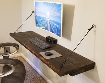 Wood Floating Desk