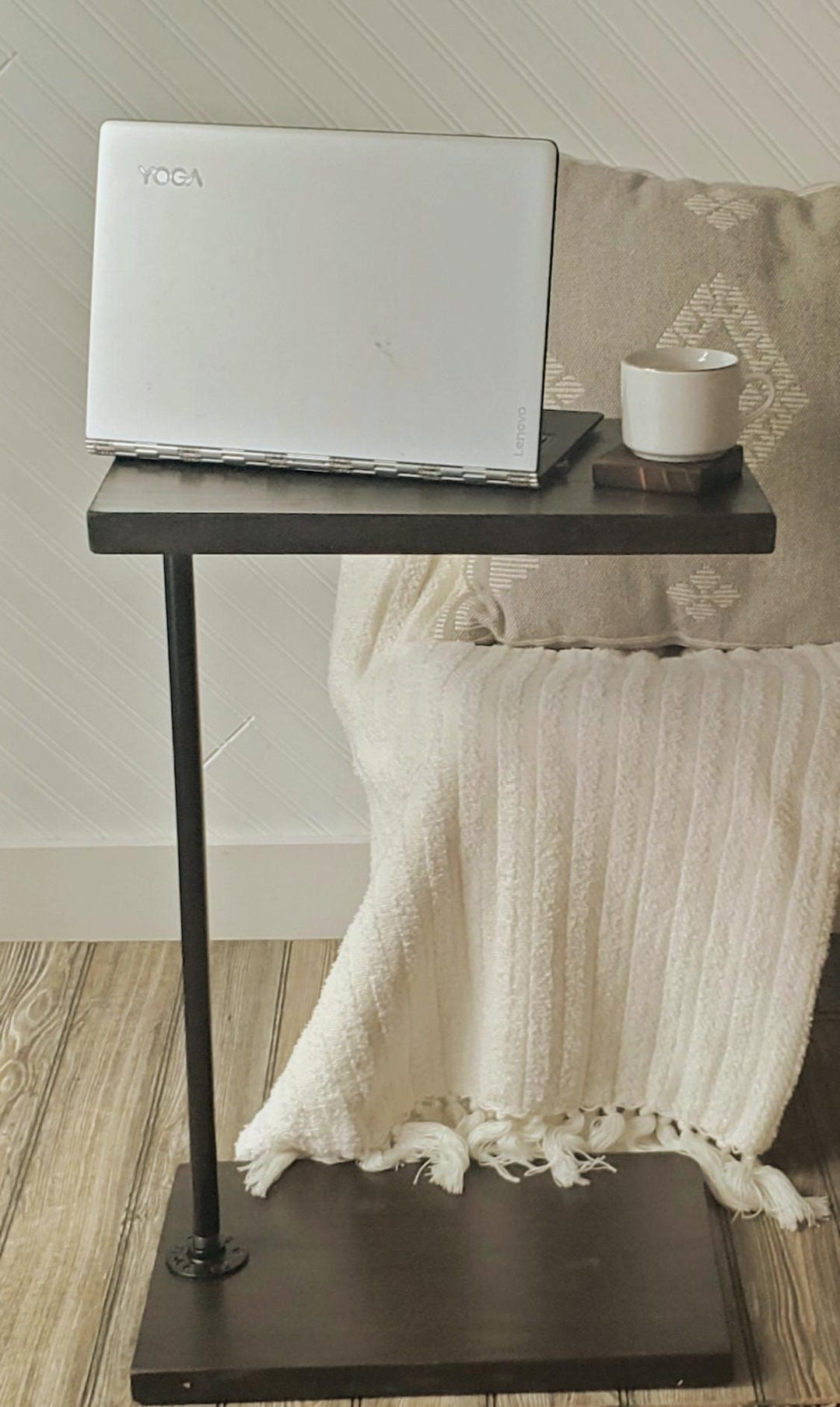 Wood C Table: Square Laptop End Table - Etsy